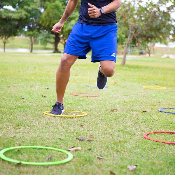 Imagem de Kit 8 Argolas de Agilidade Muvin - Treino Funcional Exercícios Circuito