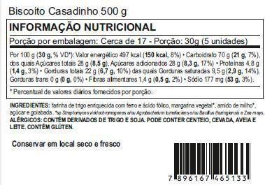 Imagem de Kit 8 Biscoito Caseiro Casadinho Goiaba Fruta Natural