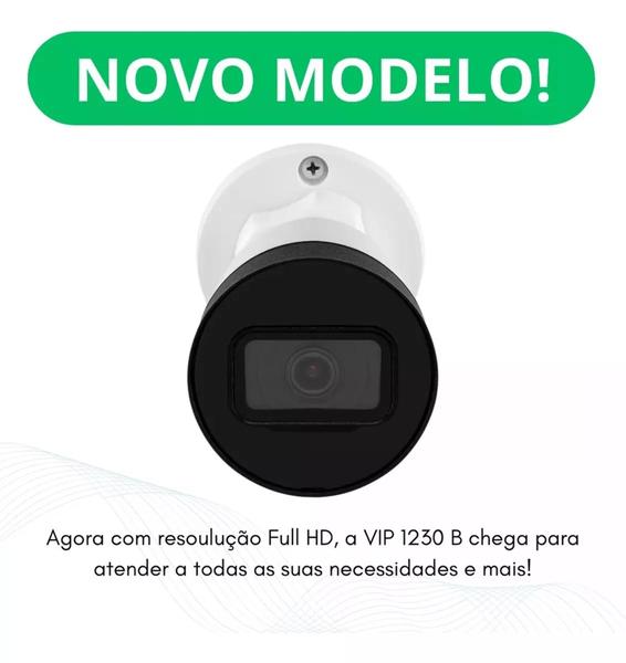 Imagem de Kit 8 câmeras ip hd intelbras vipc 1230 b + nvd 1408 completo