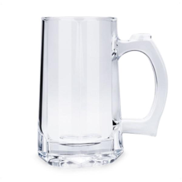 Imagem de Kit 8 Caneca 380 Ml de Vidro Temperado Com Alça para Chopp