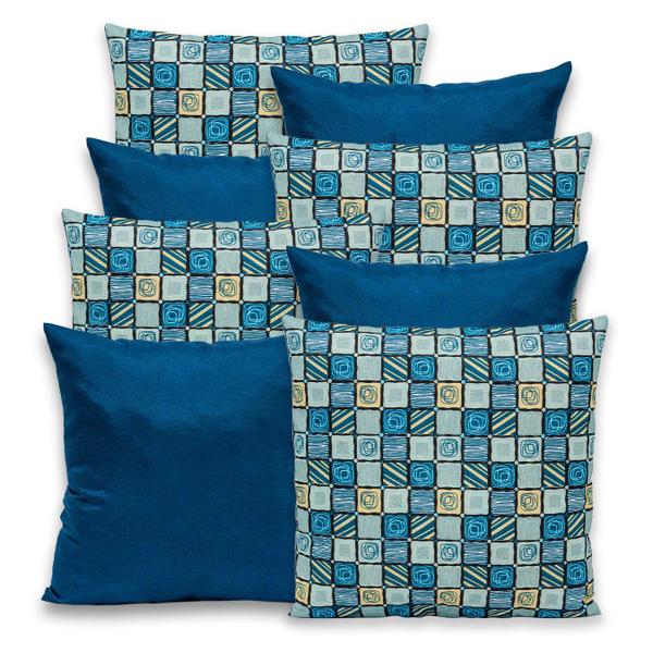 Kit 8 Capas de Almofada 40x40 Lisa e Estampada com Zíper Gorgurinho - BEM ME QUER Imagem de Kit 8 Capas de Almofada 40x40 Lisa e Estampada com Zíper Gorgurinho