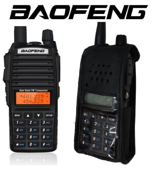 Imagem de Kit 8 Capas Em Couro Para Rádio Comunicador Baofeng UV-82