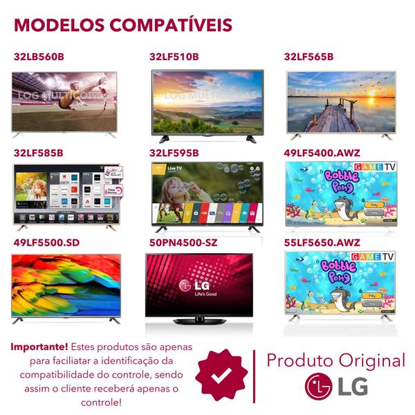 Imagem de Kit 8 Controles Remotos TV LG AKB75055702