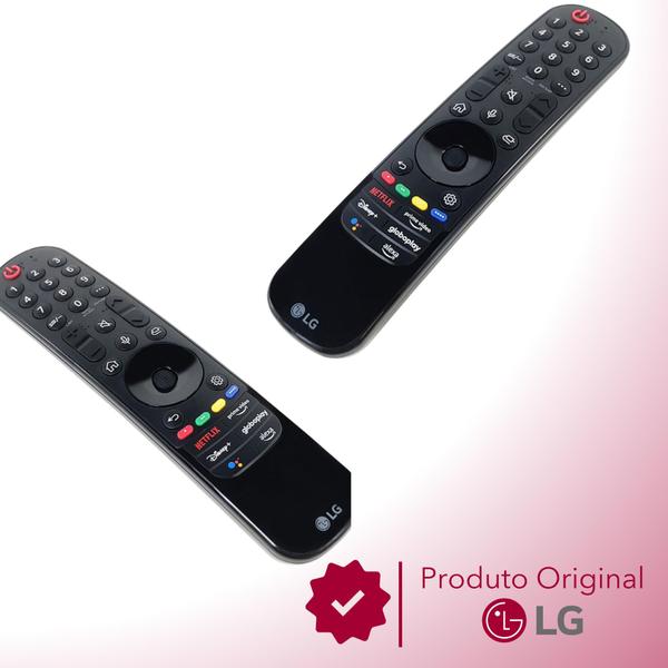 Imagem de Kit 8 Controles Smart Magic MR22GA TV LG 50UQ8050PSB, 55UQ801C0SB, 65UQ8050PSB - AKB76039903