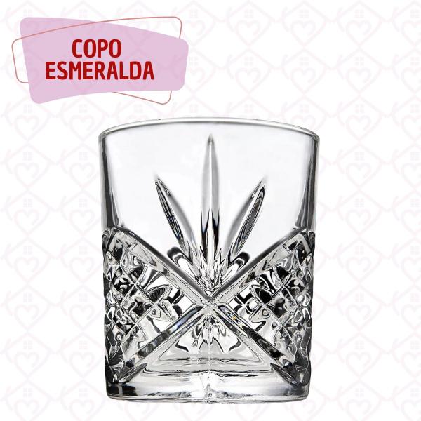 Kit 8 Copos de Vidro para Whisky Jogo Linha Esmeralda 340ml - PRATICASA Imagem de Kit 8 Copos de Vidro para Whisky Jogo Linha Esmeralda 340ml