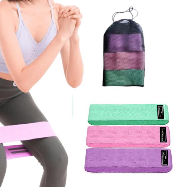 Imagem de Kit 8 Elásticos Faixas Mini Band Para Exercícios Fitness