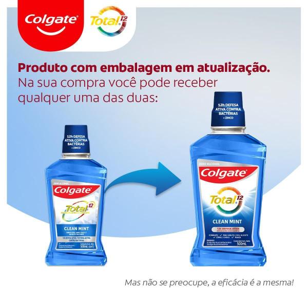 Imagem de Kit 8 Enxaguante Bucal Colgate Total 12 Clean Mint 500ml