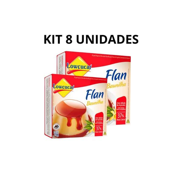 Kit 8 flan lowcucar baunilha 25g Imagem de Kit 8 flan lowcucar baunilha 25g