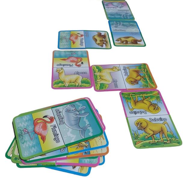 Kit 8 Jogo Dominó Gigante dos Bichos de A - G com 28 Peças Cada Para Festa - KOPECK Imagem de Kit 8 Jogo Dominó Gigante dos Bichos de A - G com 28 Peças Cada Para Festa