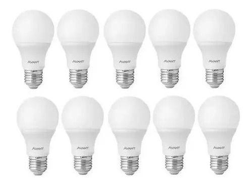 Kit 8 Lampada Pera Led Bulbo 12w E27 Branco Frio 6500k - Avant Imagem de Kit 8 Lampada Pera Led Bulbo 12w E27 Branco Frio 6500k