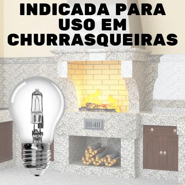 Imagem de Kit 8 Lâmpadas Halógena Incandescente Econômica 70W=100W E27