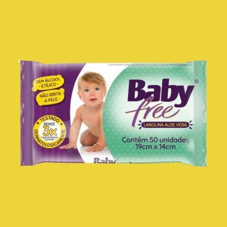 Imagem de Kit 8 Lenço Umedecido Baby Free 50un - Qualybless