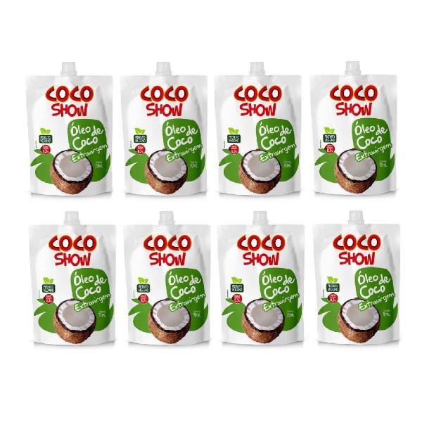 Imagem de Kit 8 Óleo de Coco Extravirgem Copra Coco Show Pouch 70ml