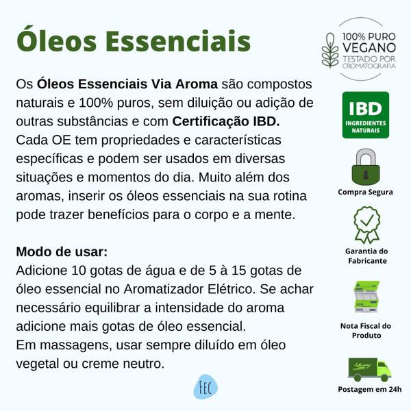 Imagem de Kit 8 Óleos Essenciais Via Aroma Para Relaxar Estresse e Ansiedade