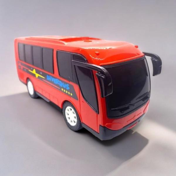 Imagem de Kit 8 Onibus Brinquedo De Plástico Diverbus 21Cms