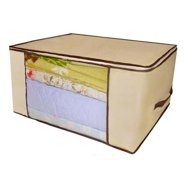 Imagem de Kit 8 Organizador Guarda Roupa Edredom Toalha Lençol Multiuso 45x45x20