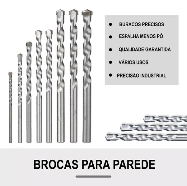 Imagem de Kit 8 peças broca concreto