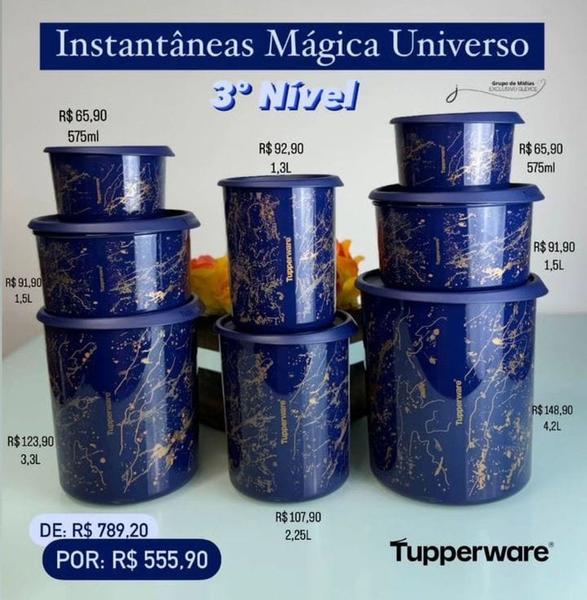 Imagem de Kit 8 Peças Instantânea Mágica Universo Tupperware