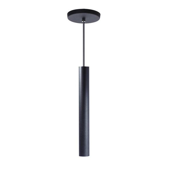 Imagem de Kit 8 Pendente Tubo Preto 30 Cm + Lâmpada LED Branco Frio