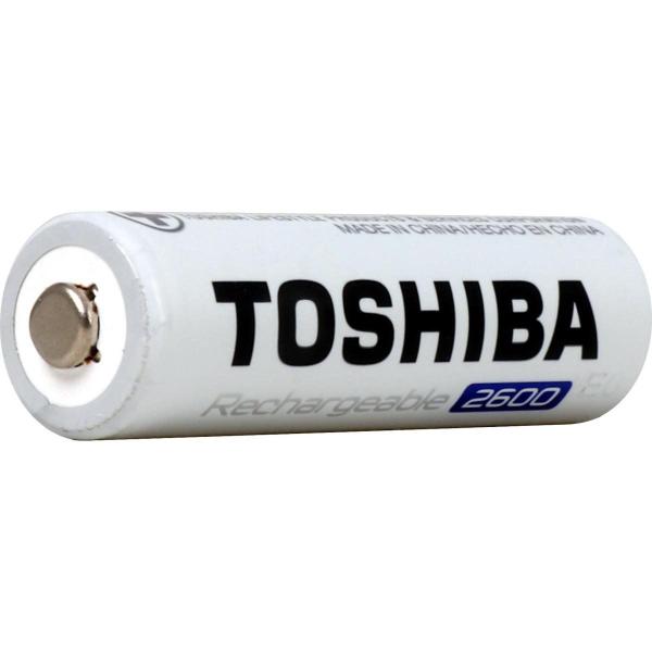 Imagem de Kit 8 Pilhas Recarregáveis AA Toshiba TNH6GAE 1,2v 2600mAh (2 cartelas com 4 UND)