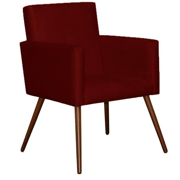 Imagem de Kit 8 Poltrona para Sala Nina Platinum Decor Marsala