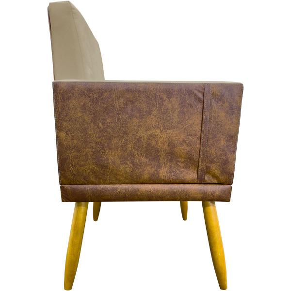 Imagem de Kit 8 Poltronas Decorativas para Sala Lis Material Sintético e Suede Cores Pé Palito