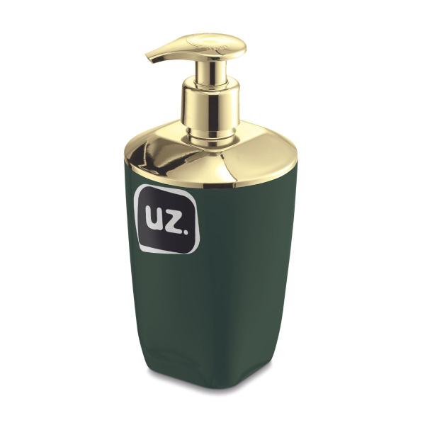 Imagem de Kit 8 Porta Sabão Liquido Premium Verde com Dourado UZ