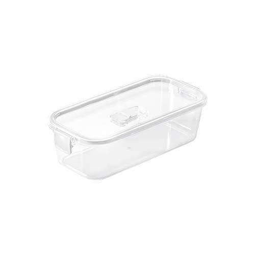 Imagem de Kit 8 Pote Hermético Slim Multiuso 845 ML Branco 22x10x6Cm