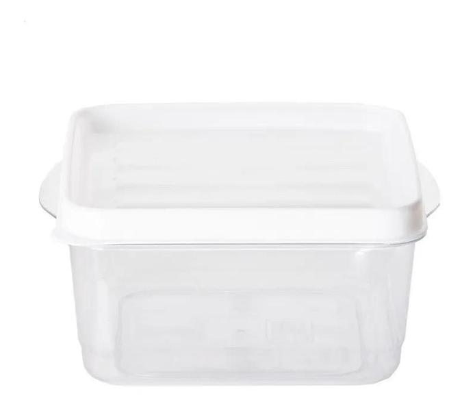 Imagem de Kit 8 Potes Para Alimentos Quadrado  17x15x8,5 Cm 1.400 ML