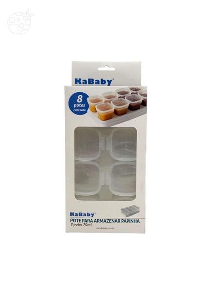 Imagem de KIT 8 POTES PARA ARMAZENAR PAPINHAS 70ml CADA KABABY 