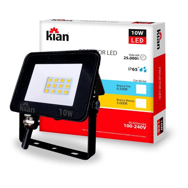 Imagem de Kit 8 Projetores Refletor Led 10w 6.500k Branca Fria