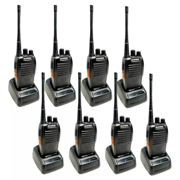 Imagem de Kit 8 Radios Comunicador Baofeng 777s Profissional Ht Uhf