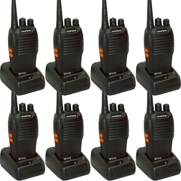 Imagem de Kit 8 Rádios Comunicador Walktalk Bf-777s Com Fone