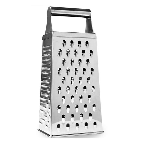 Kit 8 Ralador de Legumes e Queijo Fatiador Aço Inox Quatro Faces Multiuso Cortador Original para Cozinha - clink Imagem de Kit 8 Ralador de Legumes e Queijo Fatiador Aço Inox Quatro Faces Multiuso Cortador Original para Cozinha