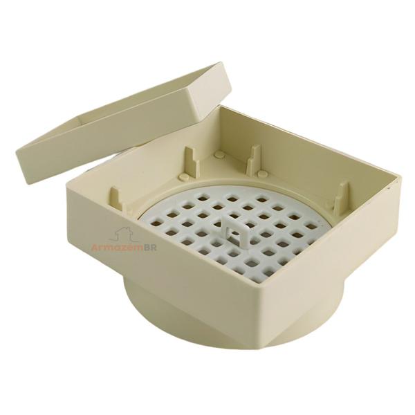Kit 8 Ralo Oculto Invisível Quadrado 10x10cm Plástico Com Tela Para Banheiro - AMZ Imagem de Kit 8 Ralo Oculto Invisível Quadrado 10x10cm Plástico Com Tela Para Banheiro - AMZ