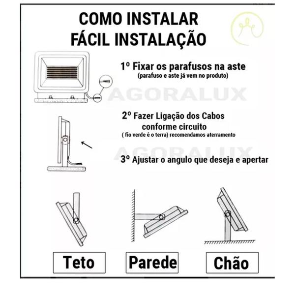 kit 8 Refletor Led Holofote 200w Branco Frio A Prova D'Agua Uso Externo Alta Potência Bivolt - MGC Imagem de kit 8 Refletor Led Holofote 200w Branco Frio A Prova D'Agua Uso Externo Alta Potência Bivolt