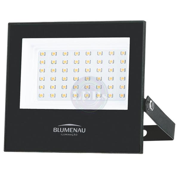 Imagem de Kit 8 Refletor Led Slim 50w Branco Quente 3000K IP66 Luz AMARELA