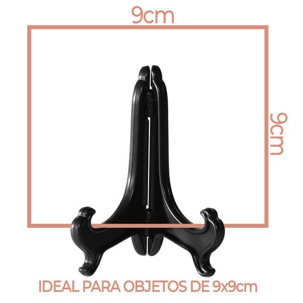 Imagem de Kit 8 Suportes 9cm p/ Quadros Discos Pratos decoração sala