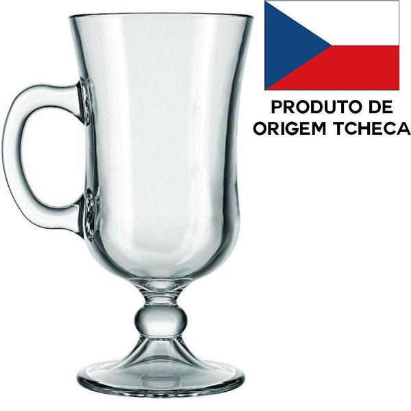 Imagem de Kit 8 Taça Cappuccino Importada Tcheca 230ml Irish Coffee