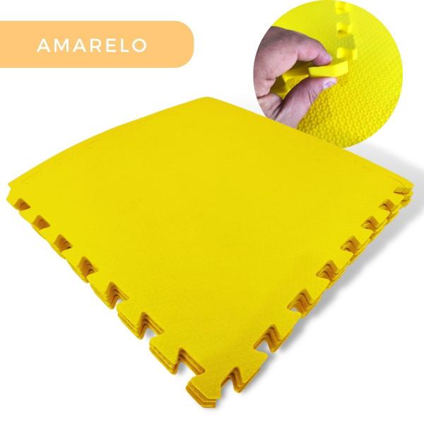 Imagem de KIT 8 TAPETE DE EVA 50X50 - 10MM DIVERSAS CORES (2m²) + 16 Bordas para Criança Bebe Infantil Atividades Interativo Exercicio Yoga Emborrachado