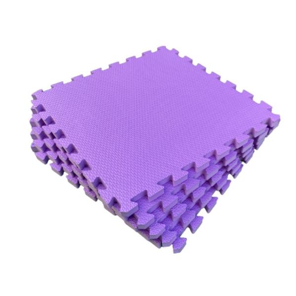 Imagem de KIT 8 TAPETE TATAME DE EVA GROSSO 50x50cm 20mm - DIVERSAS CORES (2m²) + 16 Bordas Criança Bebe Infantil  Yoga Pilates