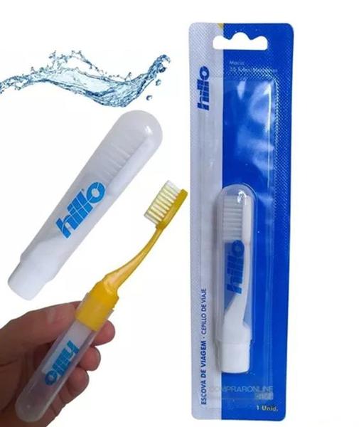 Imagem de Kit 8 Un Escova Dental De Viagem Com Capa Protetora - Hillo