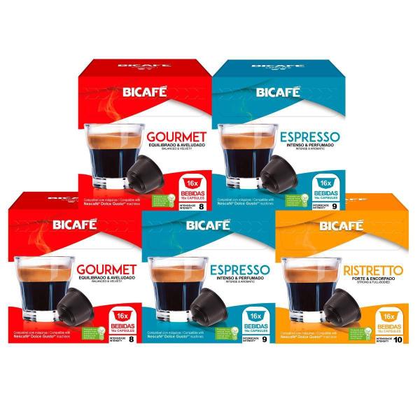 Imagem de Kit 80 Cápsulas Compatíveis Dolce Gusto Café Bicafé