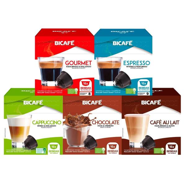 Imagem de Kit 80 Cápsulas Compatíveis Dolce Gusto Clássico Bicafé