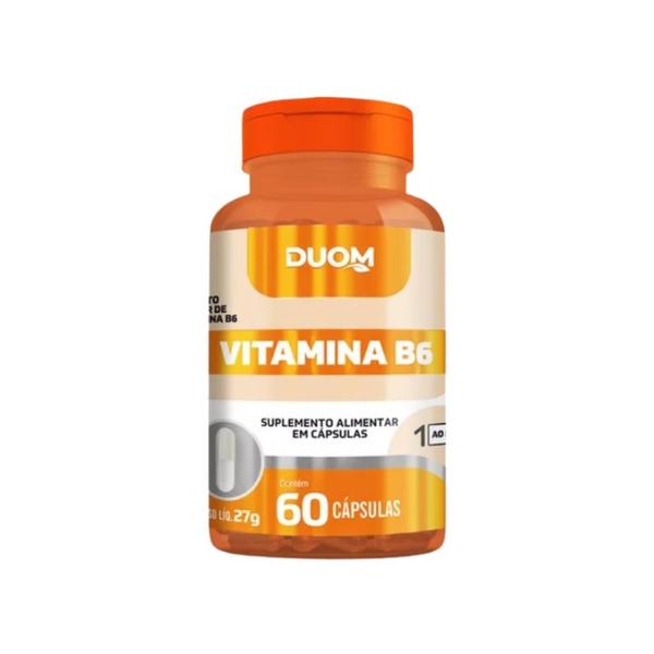 Imagem de Kit 8un Suplemento Alimentar Vitamina B6 60Cps - Duom