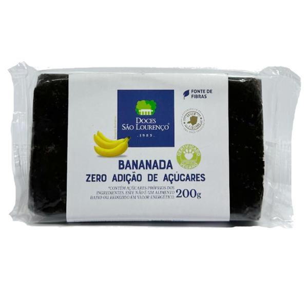 Imagem de Kit 8Und Bananada Natural S Lourenço S/ Adic. Açucar 200G