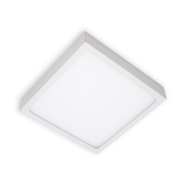 Imagem de kit 8x Painel Plafon Led 15w Luminária Sobrepor 14x14cm Branco Frio 6000K St1043