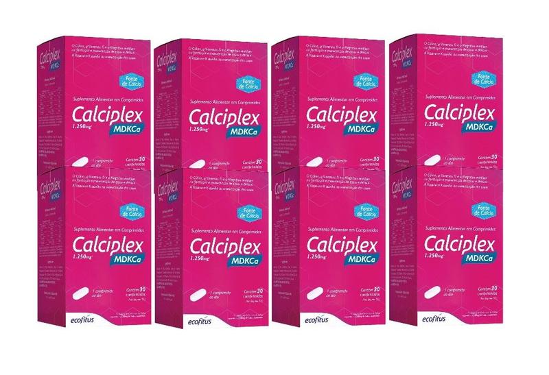 Imagem de Kit 8x Suplemento Calciplex MDKCa 30 Comp - Ecofitus