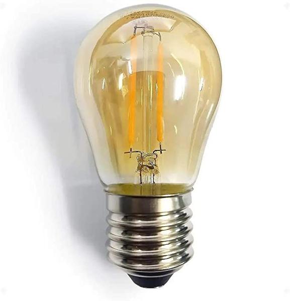 Imagem de Kit 9 Lâmpada Led Filamento G45 2W 2200K Retrô Vintage Delis