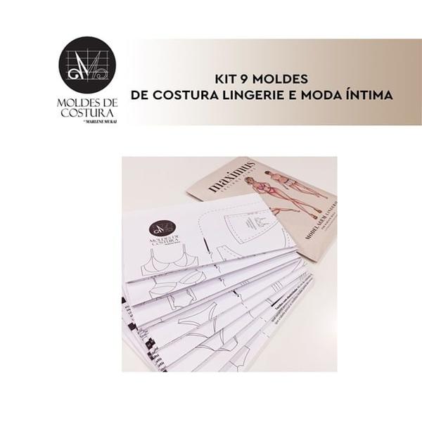 Imagem de Kit 9 moldes costura lingerie e moda íntima - Marlene Mukai